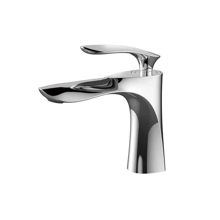 Curved Gold Basin Faucet