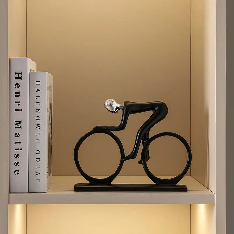 Golf and Cycling Sculpture Decor